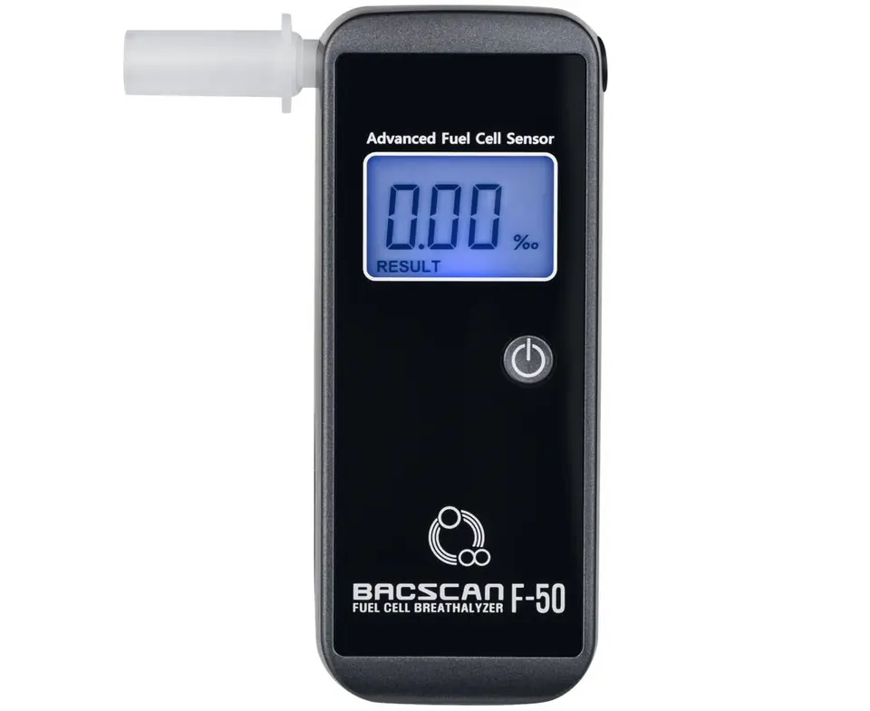 ⁨BACscan F-50 alcohol tester 0 - 4% Black⁩ at Wasserman.eu