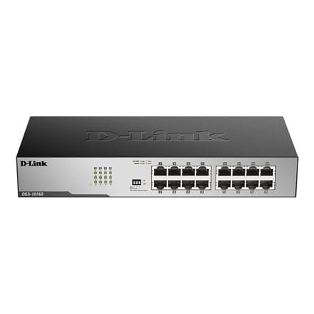 D-Link | 16-portowy gigabitowy niezarządzalny przełącznik biurkowy | DGS-1016D | Niezarządzalny | Biurkowy | Ilość portów 10/100 w sklepie Wasserman.eu