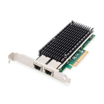 ⁨Digitus 10Gbps Dual Port Ethernet Server adapter PCIe X8, Intel X540 BT2⁩ w sklepie Wasserman.eu