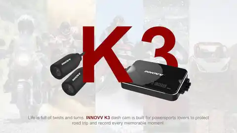 ⁨INNOVV K3 - motorcycle video recorder with 2 cameras⁩ at Wasserman.eu