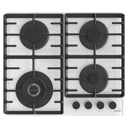 ⁨Gorenje | GTW642SYW | Płyta grzewcza | Gaz na szkle | Liczba palników/stref grzewczych 4 | Pokrętła | Biały⁩ w sklepie Wasserman.eu