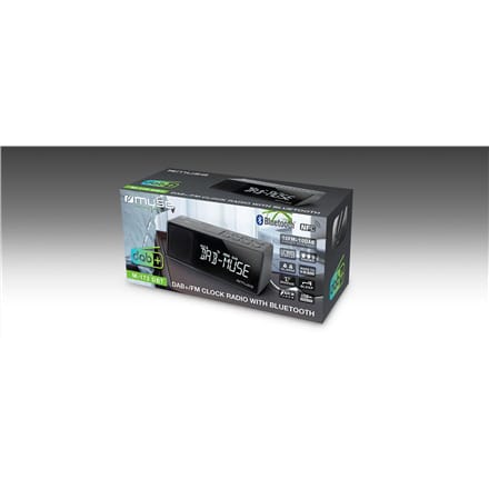 ⁨Muse M-172DBT Radio DAB+/FM RDS, przenośne, czarne Muse | M-172 DBT | Funkcja alarmu | NFC | Czarny⁩ w sklepie Wasserman.eu