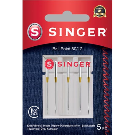 ⁨Singer | Igła Ball Point 80/12 5PK do dzianin⁩ w sklepie Wasserman.eu