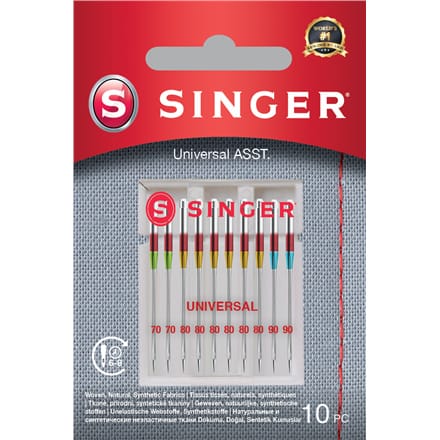 Singer | Uniwersalne igły ASST 10PK do tkanin w sklepie Wasserman.eu