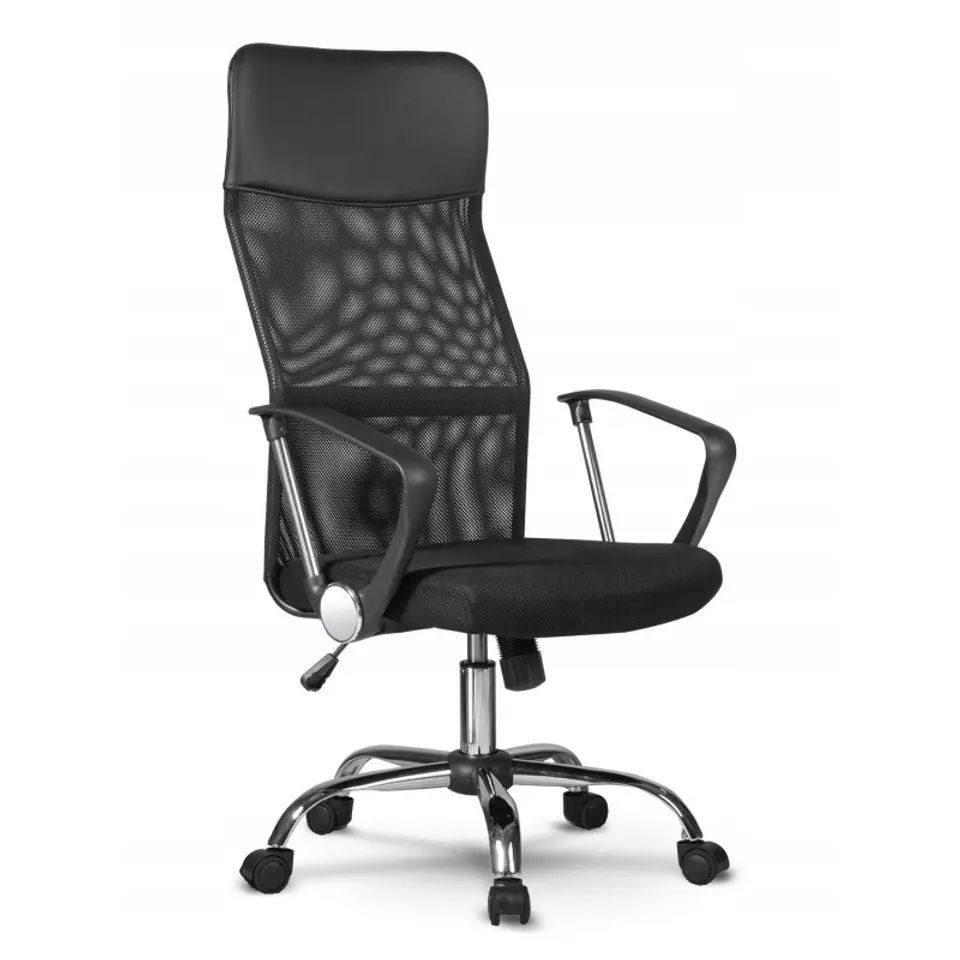 ⁨Topeshop KRZESŁO NEMO CZARNE office/computer chair Padded seat Mesh backrest⁩ at Wasserman.eu