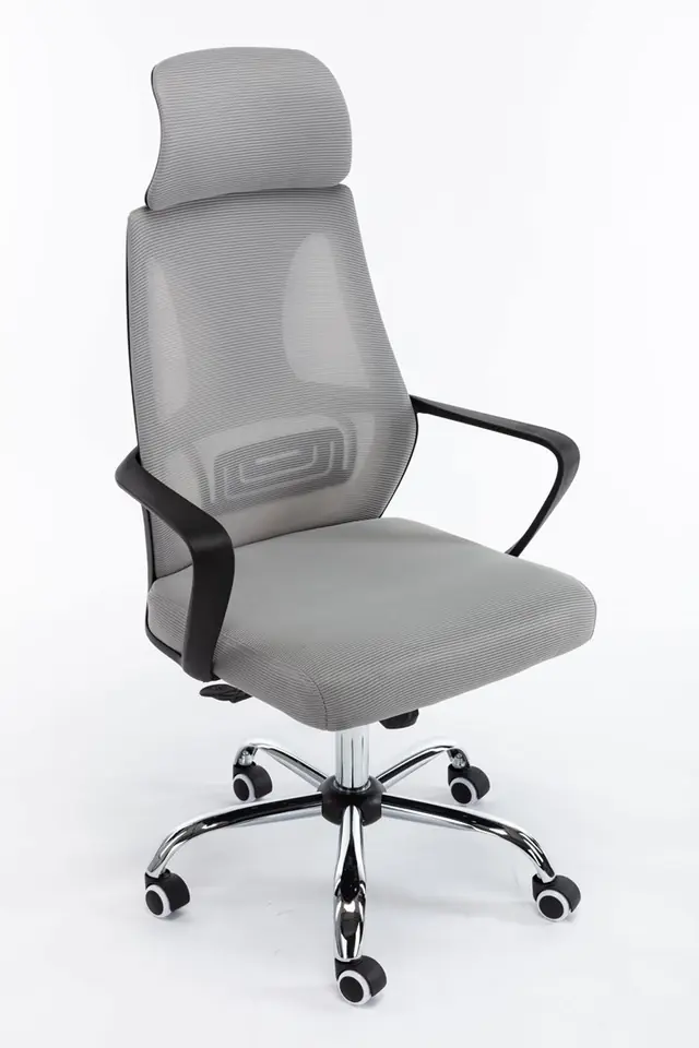 ⁨Topeshop FOTEL NIGEL SZARY office/computer chair Padded seat Mesh backrest⁩ at Wasserman.eu