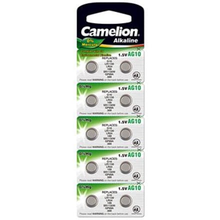 ⁨Camelion | AG10/LR54/LR1130/389 | Alkaliczna bateria guzikowa | 10 szt.⁩ w sklepie Wasserman.eu