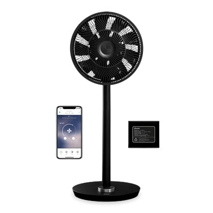 ⁨Duux | Smart Fan | Whisper Flex Smart Black z akumulatorem | Wentylator stojący | Czarny | Średnica 34 cm | Liczba prędkości 26⁩ w sklepie Wasserman.eu