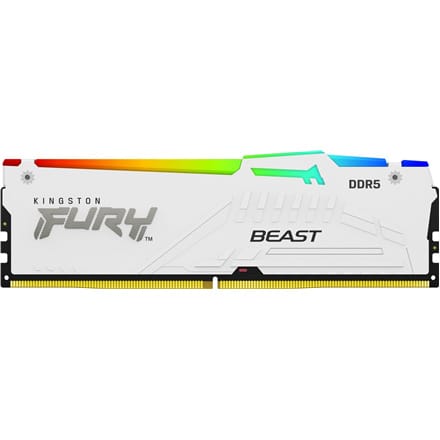 ⁨Kingston Technology FURY Beast 16GB 5600MT/s DDR5 CL36 DIMM White RGB EXPO⁩ at Wasserman.eu