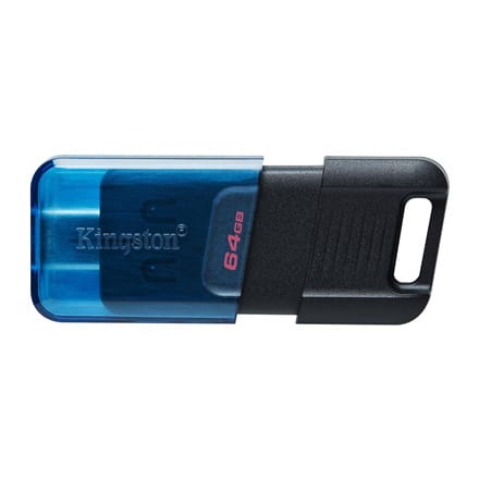 ⁨Kingston | DataTraveler 80 M | 64 GB | USB-C | Czarny⁩ w sklepie Wasserman.eu