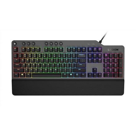 ⁨Lenovo | Żelaznoszara górna pokrywa i czarny korpus | Legion K500 RGB | Mechaniczna klawiatura do gier | Przewodowa | USA | Żela⁩ w sklepie Wasserman.eu