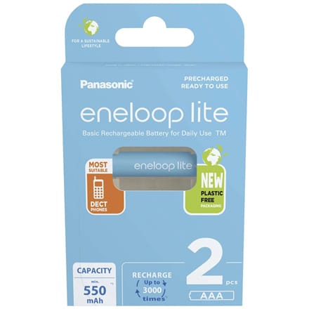 ⁨ENELOOP LITE AAA 550 mAh 2PCS⁩ at Wasserman.eu