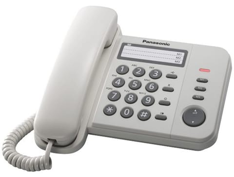 ⁨Panasonic | Telefon przewodowy | KX-TS520FXW⁩ w sklepie Wasserman.eu
