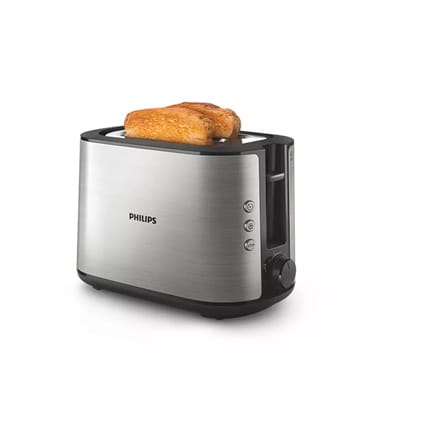 ⁨Philips | HD2650/90 Viva Collection | Toster | Moc 950 W | Liczba otworów 2 | Materiał obudowy Metal | Ze stali nierdzewnej⁩ w sklepie Wasserman.eu