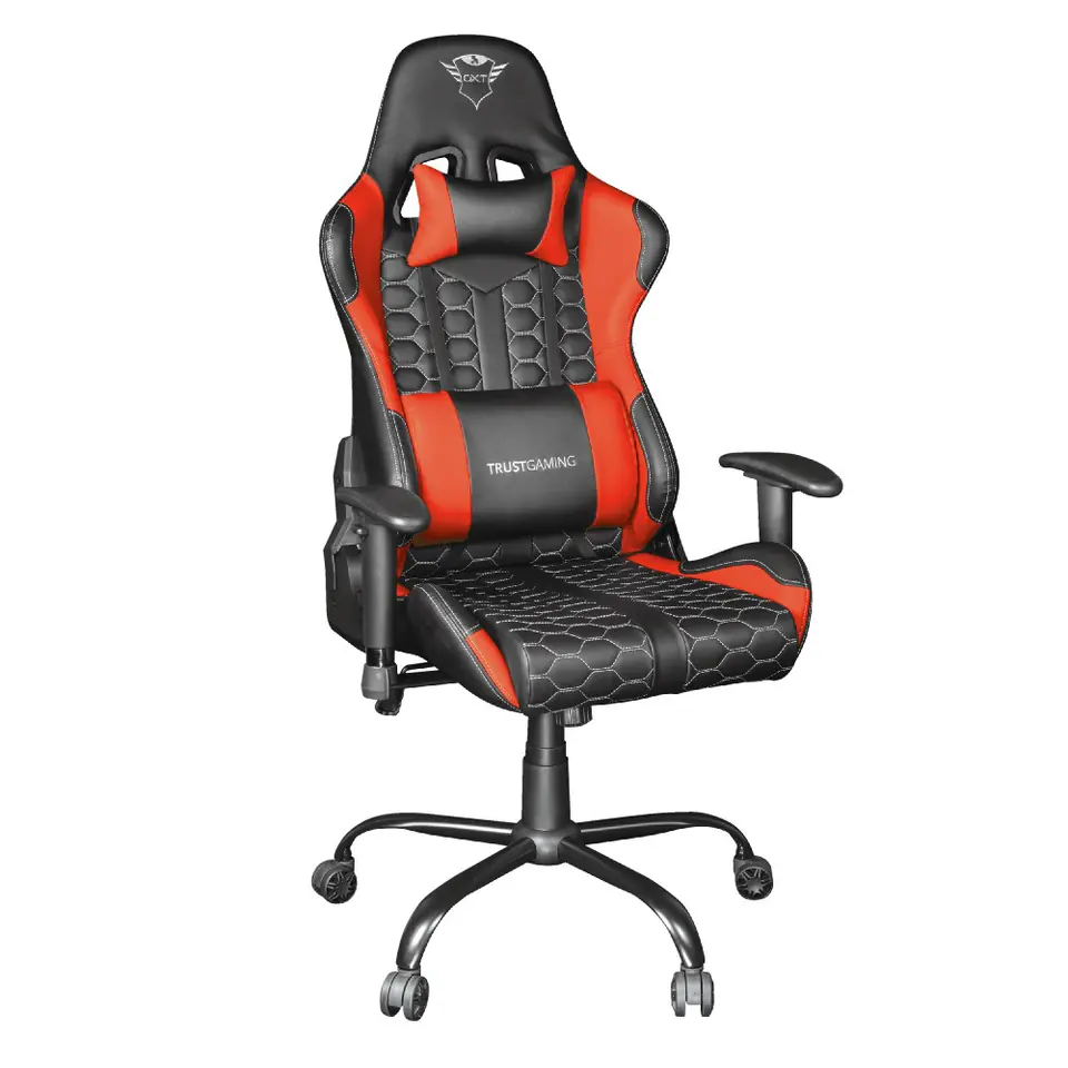 ⁨Trust GXT 708R Resto Universal gaming chair Black, Red⁩ at Wasserman.eu