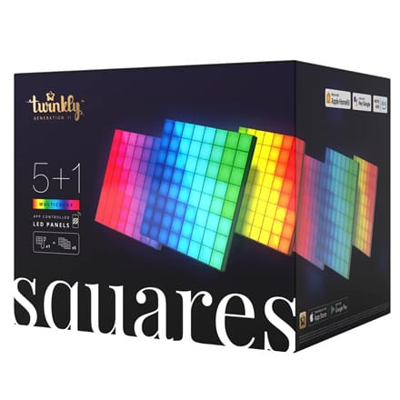 ⁨Twinkly Squares Smart LED Panels Starter Kit (6 paneli) Twinkly | Squares Smart LED Panels Starter Kit (6 paneli) | RGB - 16M+ k⁩ w sklepie Wasserman.eu