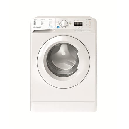 INDESIT | Washing machine | BWSA 61294 W EU N | Energy efficiency class C | Front loading | Washing capacity 6 kg | 1151 RPM | Depth 42.5 cm | Width 59.5 cm | Display | Big Digit | White at Wasserman.eu