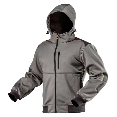 ⁨Softshell work jacket with detachable hood, size XXL⁩ at Wasserman.eu