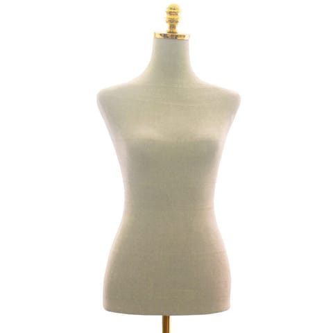 ⁨manekin krawiecki damski beżowy welur regulowana wysokość 170 186 cm⁩ w sklepie Wasserman.eu