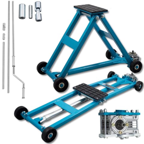 ⁨Mobilny Podnośnik Nożycowy 2500kg Regulacja 11-48cm Warsztatowy Stalowy⁩ w sklepie Wasserman.eu
