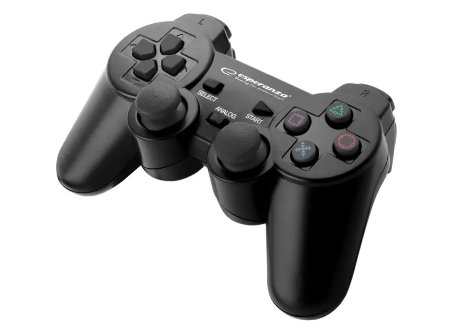 ⁨Esperanza EGG107K Gaming Controller Gamepad PC,Playstation 3 Analogue / Digital USB 2.0 Black⁩ at Wasserman.eu