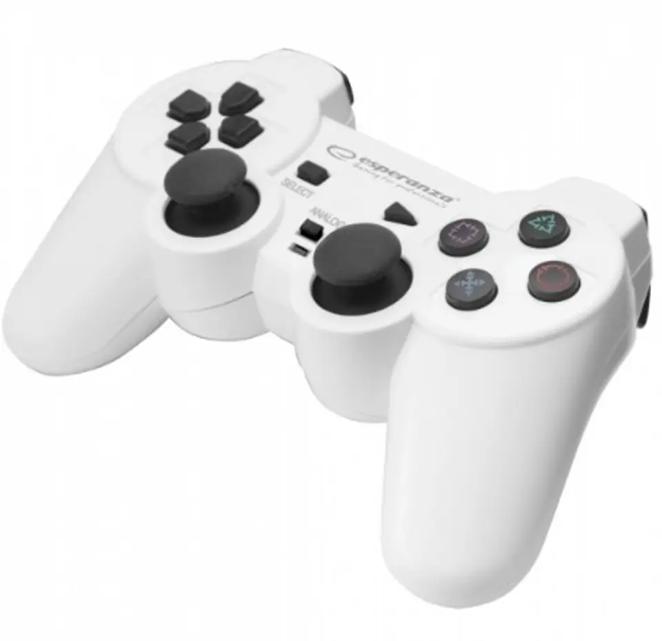 ⁨Gamepad Esperanza TROOPER EGG107W (PC, PS3; white)⁩ at Wasserman.eu