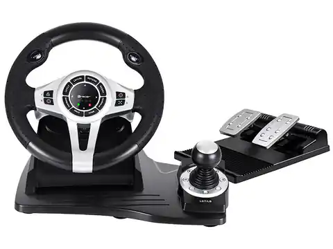 ⁨Tracer TRAJOY46524 Gaming Controller Black Steering wheel + Pedals PlayStation 4, Playstation 3⁩ at Wasserman.eu