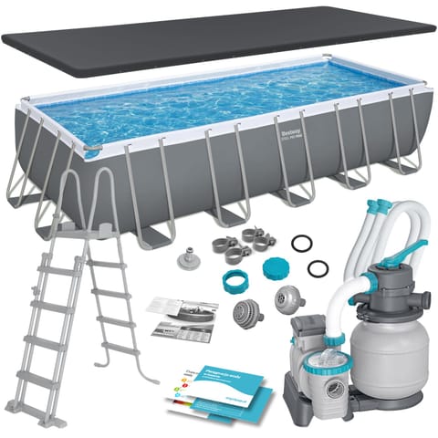⁨Basen ogrodowy stelażowy 640 x 274 x 132 cm 11w1 Bestway 5612B⁩ w sklepie Wasserman.eu