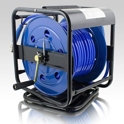 ⁨30m pneumatic hose with drum drum for compressor⁩ at Wasserman.eu