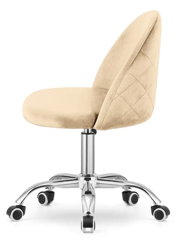 ⁨Krzesło obrotowe GLORIA OFFICE CREAM VELVET⁩ w sklepie Wasserman.eu