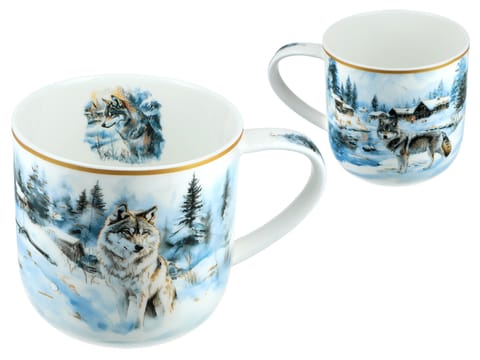 ⁨Kubek świąteczny - Zima wszędzie, Wilki (CARMANI)⁩ w sklepie Wasserman.eu