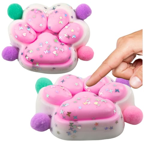 ⁨Gniotek Kocia Łapka Antystresowa Sensoryczna Squishy Gwiazdki Różowy⁩ w sklepie Wasserman.eu