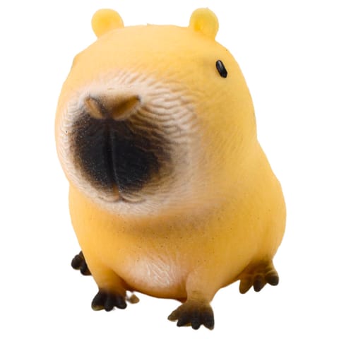 ⁨Gniotek Kapibara Antystresowy Squishy Beżowa Jasnobrązowa 7,5cm⁩ w sklepie Wasserman.eu