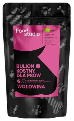 ⁨Food Studio Chefs Bulion kostny dla psa - wołowina 230ml⁩ w sklepie Wasserman.eu