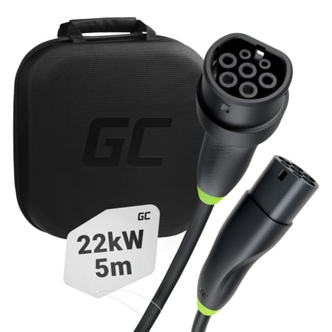 ⁨Green Cell EVKABGC01 electric vehicle charging cable Black Type 2 3 5 m⁩ at Wasserman.eu