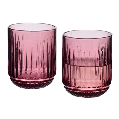 ⁨ELISE PURPLE Komplet 4 szklanek 260ml7,5x9,4cm⁩ w sklepie Wasserman.eu