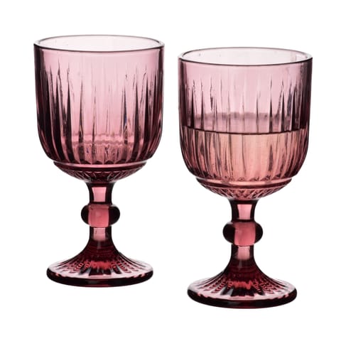⁨ELISE PURPLE Komplet 4 kieliszków 350ml9x16,4cm⁩ w sklepie Wasserman.eu