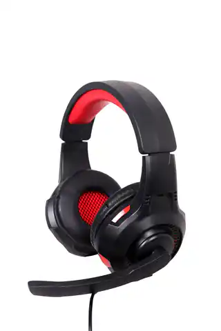 ⁨Gembird GHS-U-5.1-01 headphones/headset Wired Head-band Gaming Black, Red⁩ at Wasserman.eu