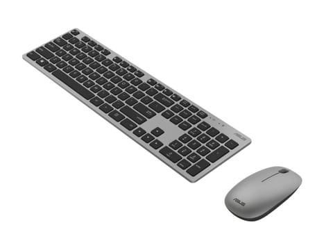⁨Asus W5000 | Zestaw klawiatura i mysz | Bezprzewodowy | USA | Szary⁩ w sklepie Wasserman.eu