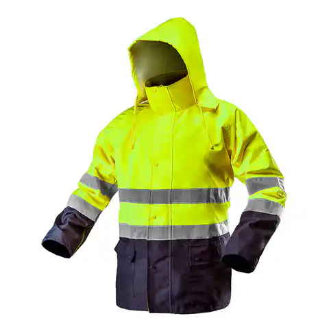 ⁨Work jacket warning waterproof, yellow, size XXXL⁩ at Wasserman.eu