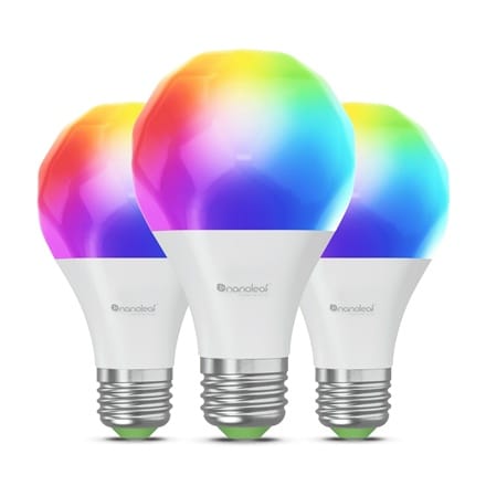 ⁨Nanoleaf Essentials Smart A60 Bulb E27 Matter 9W 806Lm RGBCW 2700-6500K, 3pcs pack⁩ at Wasserman.eu