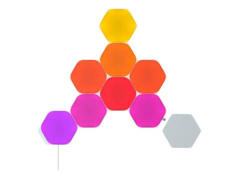 ⁨Nanoleaf Shapes Czarny Starter Kit Sześciokąty (9 paneli) Nanoleaf | Shapes Czarny Starter Kit Sześciokąty (9 paneli) | 42 W | W⁩ w sklepie Wasserman.eu