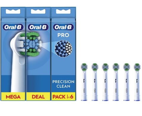 ⁨Oral-B | Precision Clean Brush Set | EB20RX-6 | Heads | For adults | Number of brush heads included 6 | White⁩ at Wasserman.eu