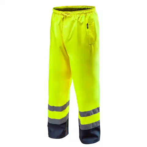 ⁨Spodnie robocze ostrzegawcze wodoodporne, żółte, rozmiar M⁩ w sklepie Wasserman.eu