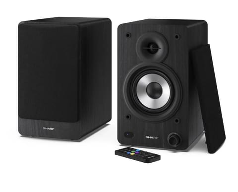 ⁨Sharp CP-SS30 Głośniki półkowe, czarny Sharp | Głośniki | CP-SS30(BK) Półka | 60 W | Bluetooth | Czarny | Połączenie bezprzewodo⁩ w sklepie Wasserman.eu