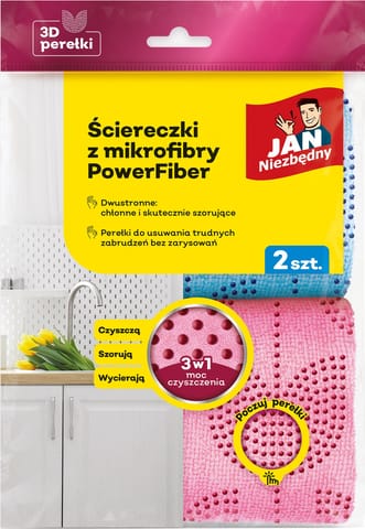 ⁨SAR JAN NZ Ściereczki z mikrofibry PowerFiber 2sz&⁩ w sklepie Wasserman.eu
