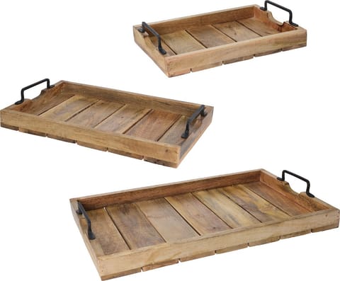 ⁨KOMPLET TAC 3 DREWNIANYCH 39x57/31x46/26x38cm⁩ w sklepie Wasserman.eu
