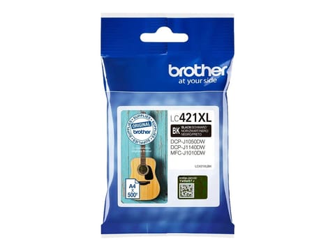 ⁨Black Ink cartridge 500 pages 421XLBK Brother LC⁩ w sklepie Wasserman.eu
