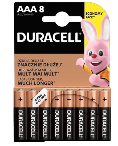 ⁨Duracell 8x LR03 AAA Single-use battery Alkaline⁩ at Wasserman.eu