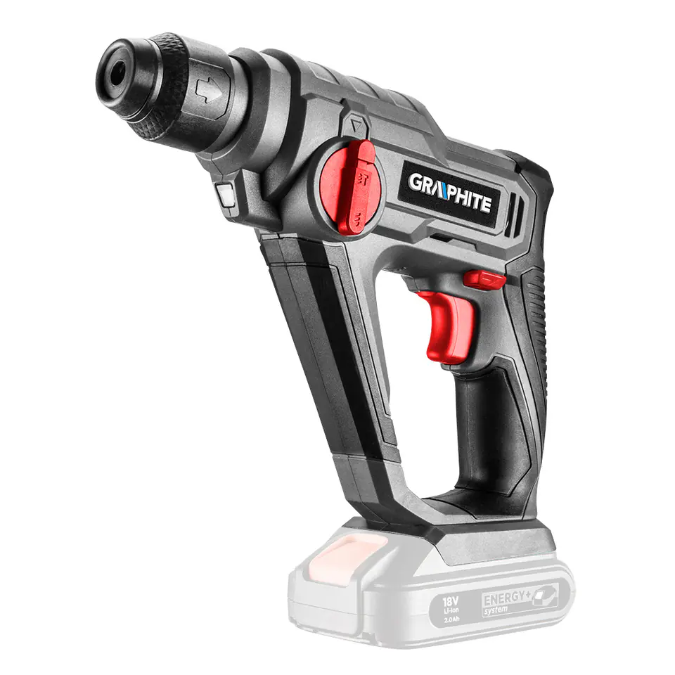 ⁨Cordless rotary hammer drill SDS+ Energy+ 18V, Li-Ion/0.8J, without battery⁩ at Wasserman.eu